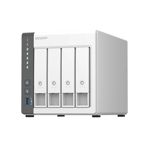 QNAP NAS - TS-433-4G (4HDD hely, SATA, CPU: 2,0GHz, RAM: 4GB, 1x RJ-45, 1x USB3.0)