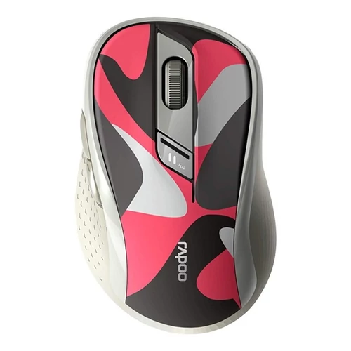 RAPOO "M500"BLUETOOTH (3.0+4.0) + 2,4GHZ ezeték nélküli piros egér