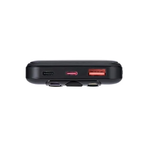 Power bank, beépített kábellel, 10.000mAh, RIVACASE 