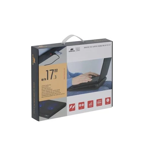 Notebook állvány, hűtőventilátorral, 17,3