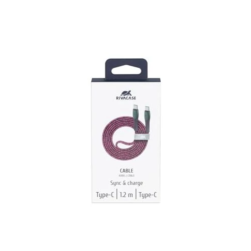 USB kábel, USB-C - USB-C, 1,2 m, RIVACASE 