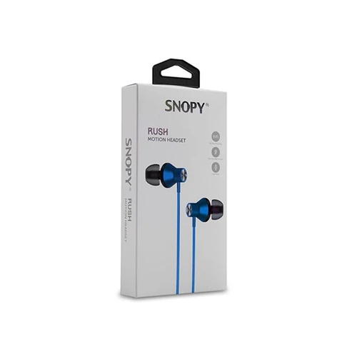 Snopy Fülhallgató - SN-J19 (mikrofon, 3.5mm TRRS jack, 1.2m kábel, kék)