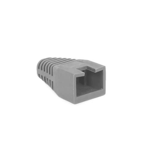 Rülstein 05287SZ RJ45 8P8C moduláris dugókhoz szürke 100db "sima" törésgátló