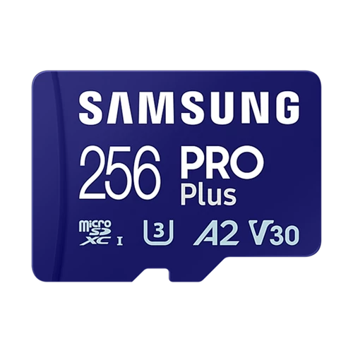 Samsung MicroSD kártya - 256GB MB-MD256SB/WW (PRO PLUS kártyaolvasóval, R180/W130, 256GB)
