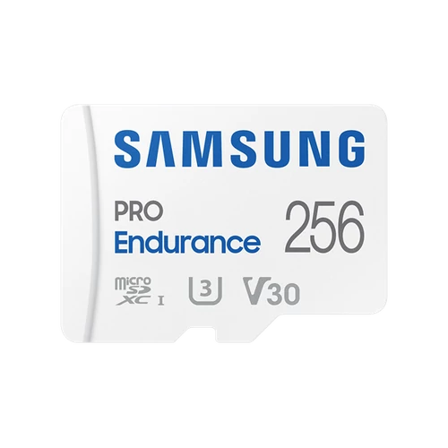 Samsung 256GB microSDXC Class10 U3 V30 PRO Endurance + adapterrel