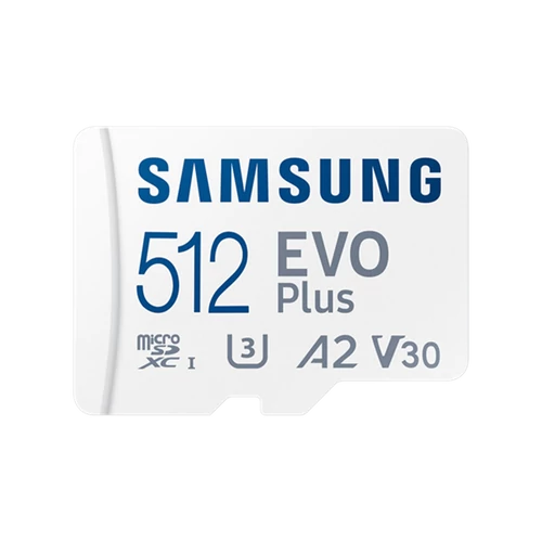 Samsung 512GB SD micro EVO Plus (SDXC Class10 UHS-I) (MB-MC512SA/EU) memóriakártya adapterrel