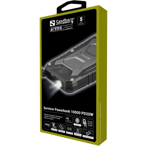 Sandberg Akkubank - Survivor Powerbank 10000 PD20W