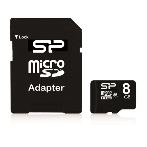Silicon Power 8GB microSDHC Class10 + SD adapterrel