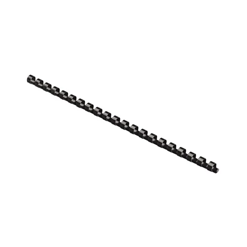 Spirál, műanyag, 12 mm, 56-80 lap, FELLOWES, 100 db, fekete