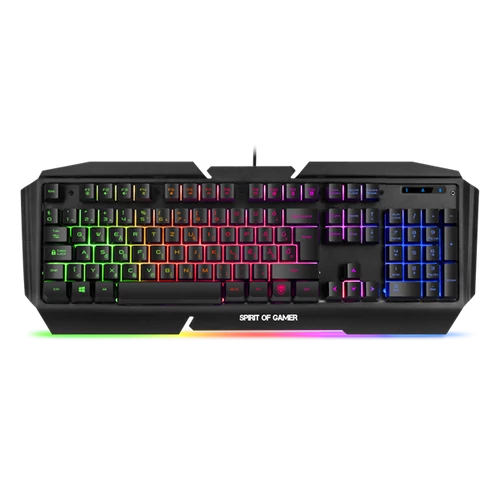 Spirit of Gamer PRO-K5 HUN fekete RGB USB gamer billentyűzet