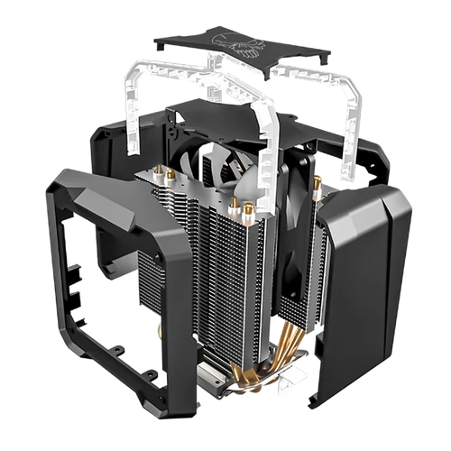 Spirit of Gamer CPU AIRCOOLER PRO ARGB aluminium/réz processzor hűtő