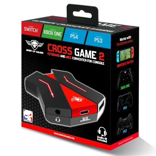 Spirit of Gamer SOG-CONV2 Nintendo/PS4/PS3/Xbox One egér/billentyűzet konzol adapter