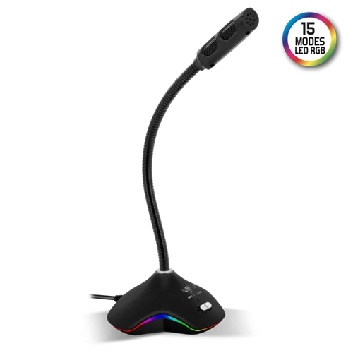 Spirit of Gamer EKO 300 RGB fekete USB mikrofon