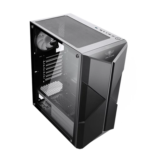 Spirit of Gamer CLONE 3 RGB fekete ablakos táp nélküli ATX ház