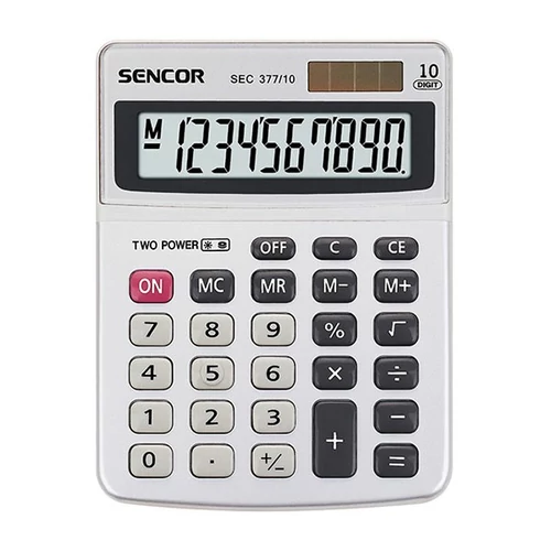 Számológép asztali 10 számjegyű kijelző Sencor SEC377/10 fehér