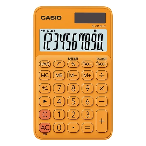 Zsebszámológép, 10 számjegy, CASIO 