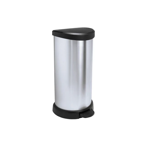 Pedálos szemetes, fémhatású, 40 l, CURVER