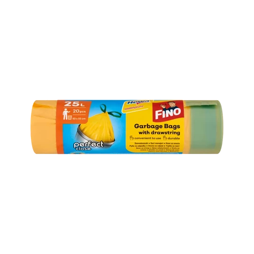 Szemeteszsák, önzáró szalagos, 25 l, 20 db, HEWA