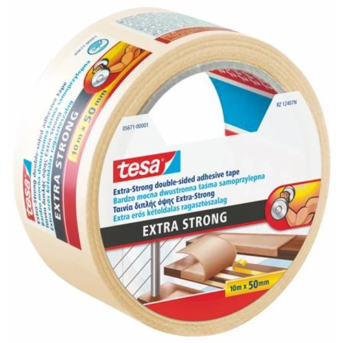 Ragasztószalag, kétoldalas, extra erős, 50 mm x 10 m, TESA 