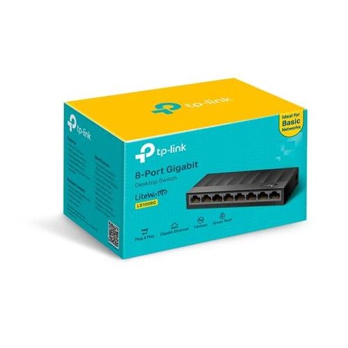 Switch, 8 port, 10/100/1000 Mbps, TP-LINK 