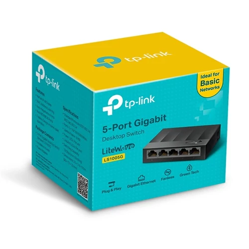 Switch, 5 port, 10/100/1000 Mbps, TP-LINK 