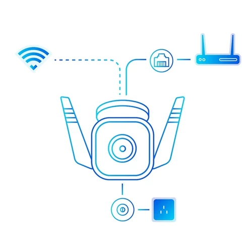 Wi-Fi kamera, kültéri, éjjellátó, TP-LINK 