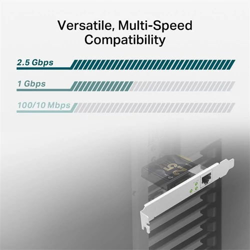 TP-Link Hálózati adapter - TX201 (PCI-E 2.1; 2,5Gbps; 1xRJ45)