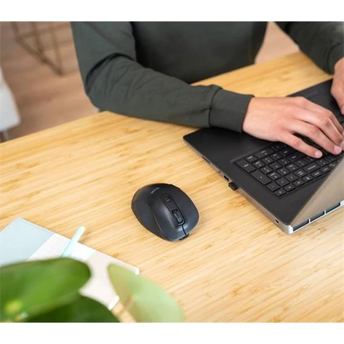 Trust Egér Notebook Vezeték Nélküli - Fyda Eco (Optikai érzékelő; 800-2400dpi; Beépített akkumulátor; fekete)