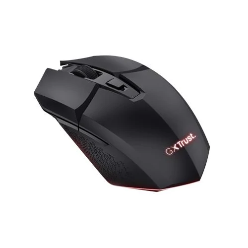 Trust Egér Gamer Vezeték nélküli - GXT110 Felox (Optikai érzékelő; 800-4800DPI; 6 gomb; LED; Akkumulátor; fekete)