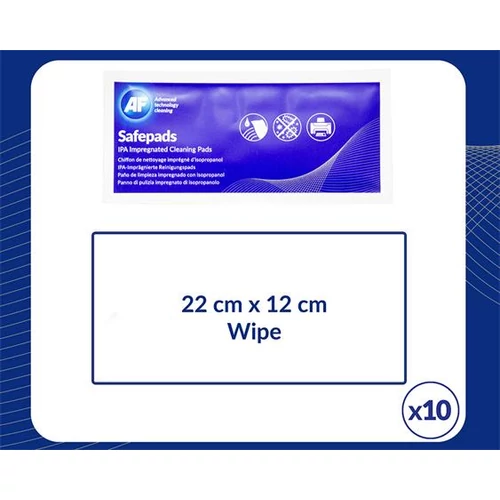 Tisztítókendő, izopropil alkohollal, nagy méretű, 100 db, AF 