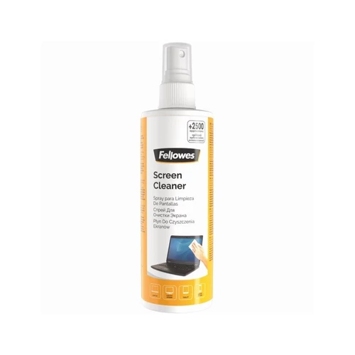 Tisztítófolyadék, képernyőhöz, pumpás, 250 ml, FELLOWES