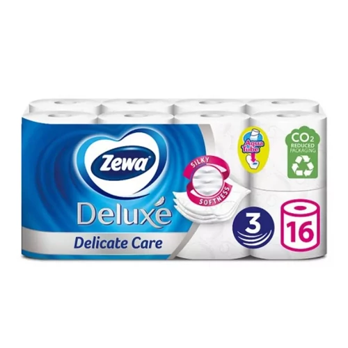Toalettpapír, 3 rétegű, 16 tekercses, ZEWA "Deluxe, fehér, 16tek/cs