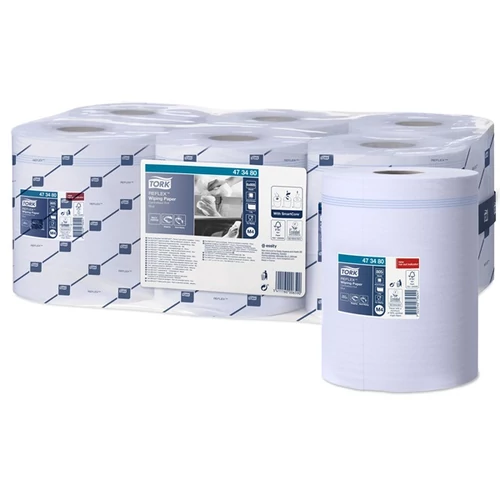 Törlőpapír, 6tek/krt, 18,5cm átmérő, M4 rendszer, 1rétegű, Advanced, TORK 