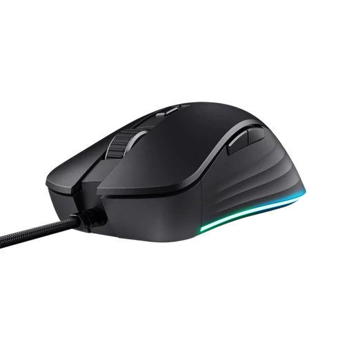 Trust GXT924 Ybar+ vezetékes fekete gamer egér
