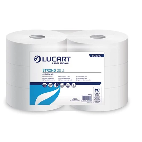 Toalettpapír, 2 rétegű, nagytekercses, 26cm átmérő, LUCART, 