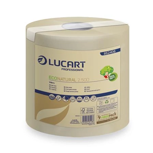 Kéztörlő, tekercses, 2 rétegű, LUCART, 