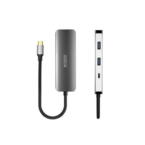 USB elosztó-HUB, USB-C/USB 3.0/HDMI, URBAN FACTORY