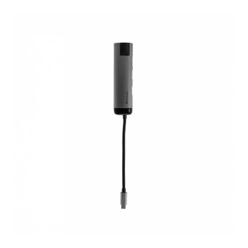 USB elosztó-HUB, USB-C/USB 3.0/HDMI/Ethernet, VERBATIM