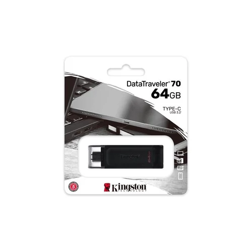 Kingston 64GB USB3.2 C DataTraveler 70 (DT70/64GB) pendrive