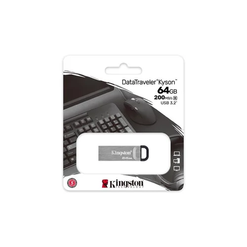 Kingston Kyson 64GB USB 3.2 Ezüst (DTKN/64GB) pendrive