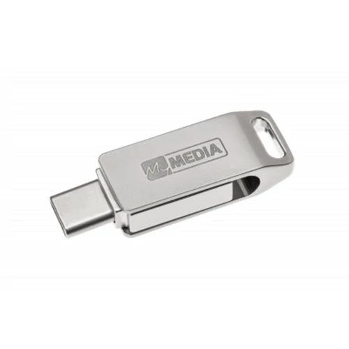 Pendrive, 32GB, USB 3.2 Gen1 + USB-C, alumínium ház, MYMEDIA 