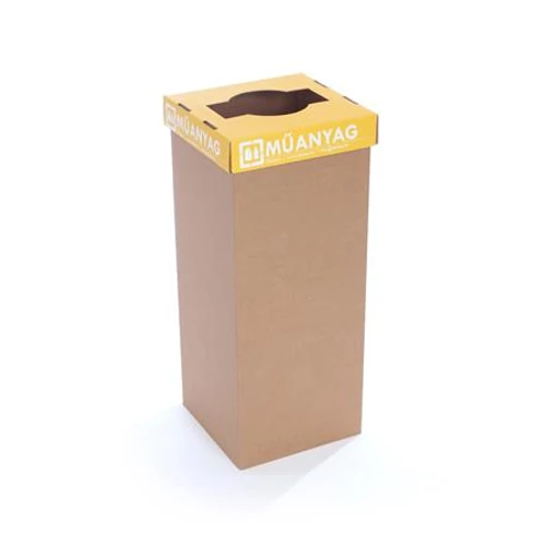 Szelektív hulladékgyűjtő, újrahasznosított, 60 l, RECOBIN 