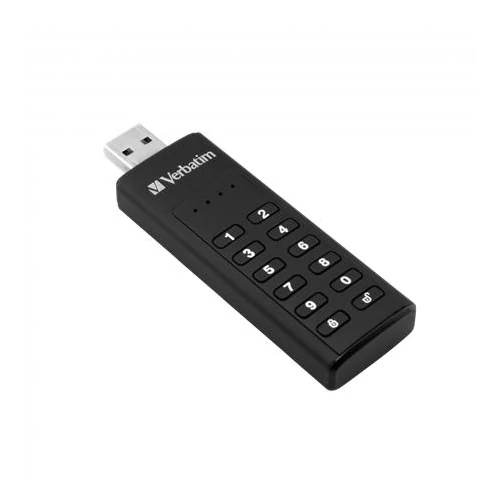 Pendrive, 128GB, USB 3.2, titkosítás, 160/130Mb/s, VERBATIM 
