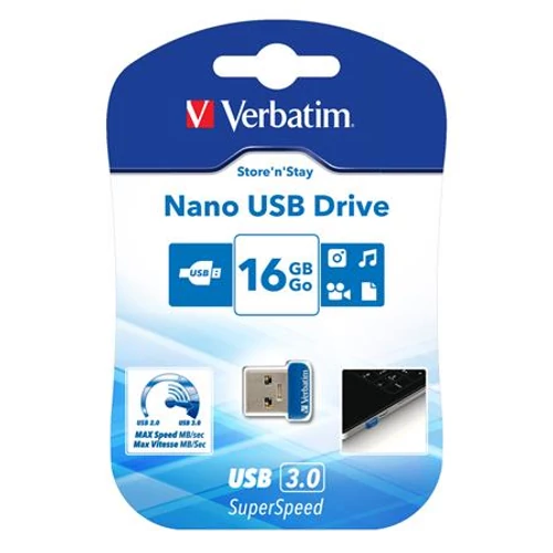 Pendrive, 16GB, USB 3.2, 80/25MB/s, VERBATIM 