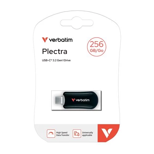 Pendrive, 256GB, USB-C 3.2 Gen1, VERBATIM 