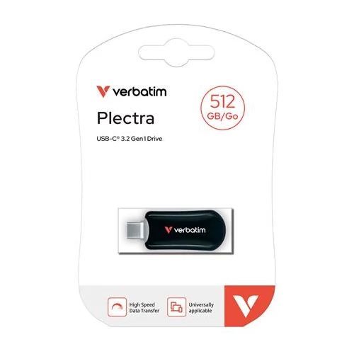 Pendrive, 512GB, USB-C 3.2 Gen1, VERBATIM 