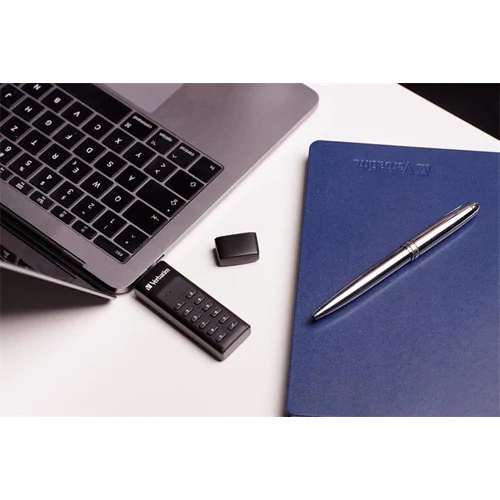 Pendrive, 64GB, USB 3.2, titkosítás, 160/130Mb/s, VERBATIM 