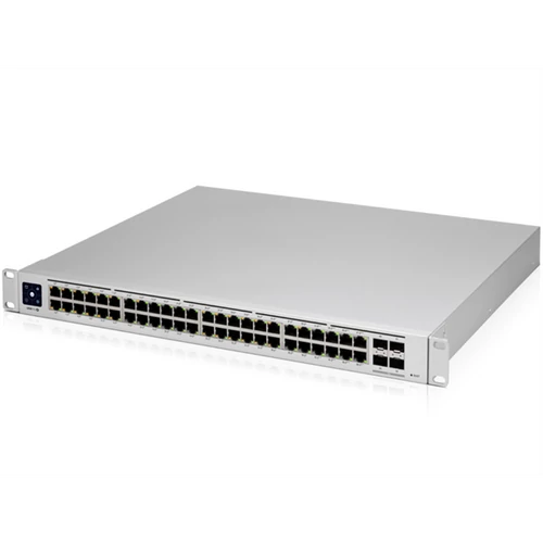 Ubiquiti UniFi USW-PRO-48-POE Gen2 48port GbE LAN 40xPoE+ 8xPoE++ 4xSFP+ port L3 menedzselhető switch