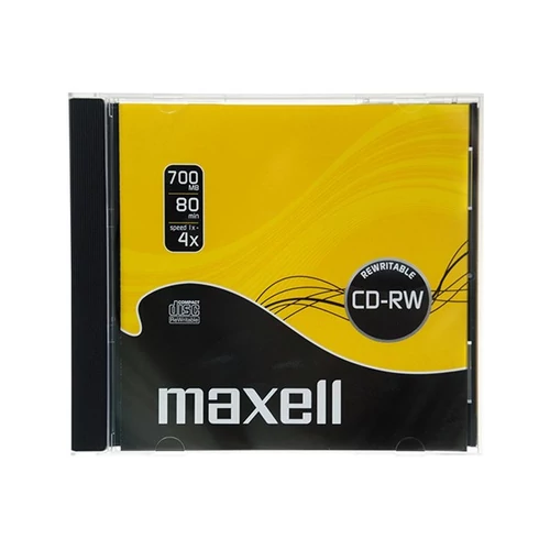 CD-RW80 12X újraírható CD normál tokban Maxell