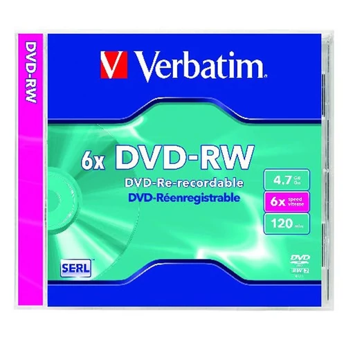 DVD-RW lemez, újraírható, 4,7GB, 4x, 25 db, hengeren, VERBATIM
